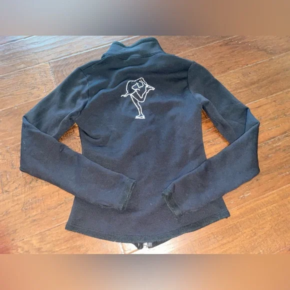 Excellent Condition Mondor Polartec Black Figure Skating Jacket Size S